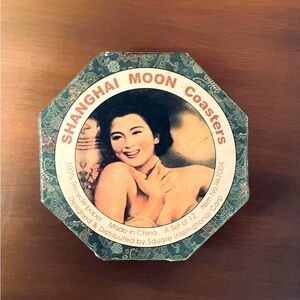 SHANGHAI MOON RECYCLED PAPER COASTERS SET